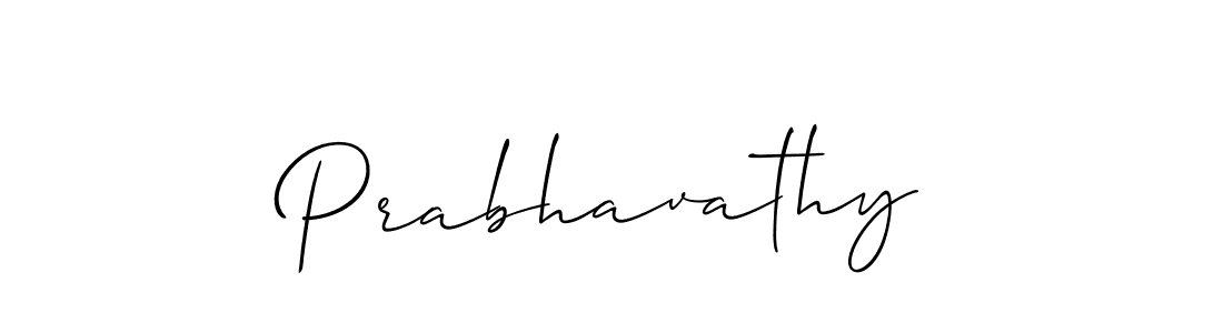 The best way (Allison_Script) to make a short signature is to pick only two or three words in your name. The name Prabhavathy include a total of six letters. For converting this name. Prabhavathy signature style 2 images and pictures png