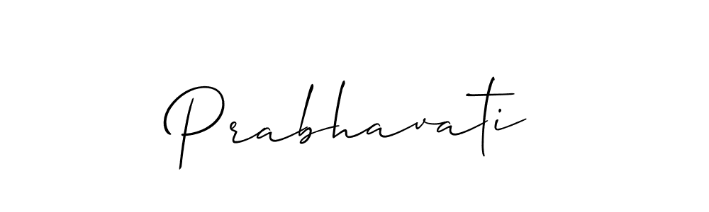 Also we have Prabhavati name is the best signature style. Create professional handwritten signature collection using Allison_Script autograph style. Prabhavati signature style 2 images and pictures png