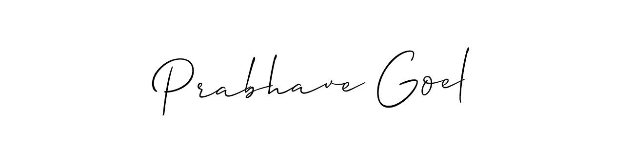 Here are the top 10 professional signature styles for the name Prabhave Goel. These are the best autograph styles you can use for your name. Prabhave Goel signature style 2 images and pictures png