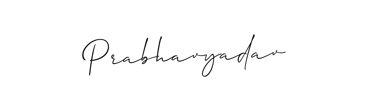Best and Professional Signature Style for Prabhavyadav. Allison_Script Best Signature Style Collection. Prabhavyadav signature style 2 images and pictures png