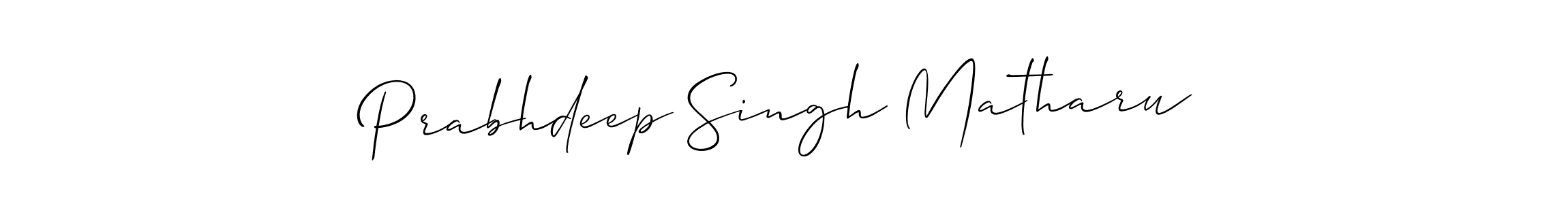 Allison_Script is a professional signature style that is perfect for those who want to add a touch of class to their signature. It is also a great choice for those who want to make their signature more unique. Get Prabhdeep Singh Matharu name to fancy signature for free. Prabhdeep Singh Matharu signature style 2 images and pictures png