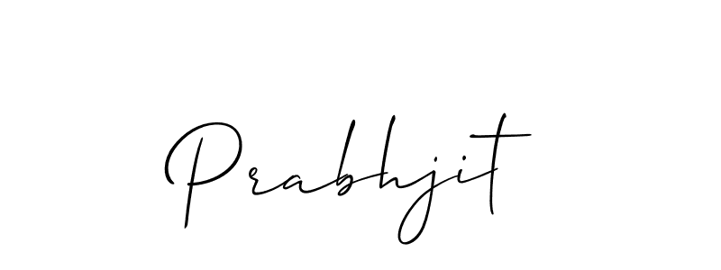 Create a beautiful signature design for name Prabhjit. With this signature (Allison_Script) fonts, you can make a handwritten signature for free. Prabhjit signature style 2 images and pictures png