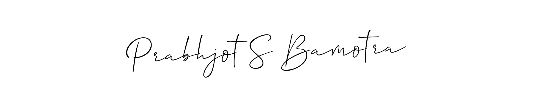 Once you've used our free online signature maker to create your best signature Allison_Script style, it's time to enjoy all of the benefits that Prabhjot S Bamotra name signing documents. Prabhjot S Bamotra signature style 2 images and pictures png