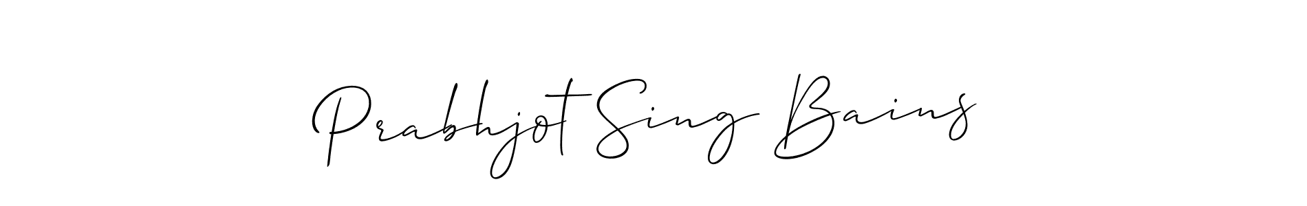 Make a beautiful signature design for name Prabhjot Sing Bains. Use this online signature maker to create a handwritten signature for free. Prabhjot Sing Bains signature style 2 images and pictures png