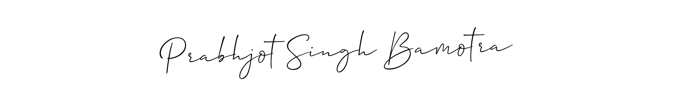 Make a beautiful signature design for name Prabhjot Singh Bamotra. Use this online signature maker to create a handwritten signature for free. Prabhjot Singh Bamotra signature style 2 images and pictures png