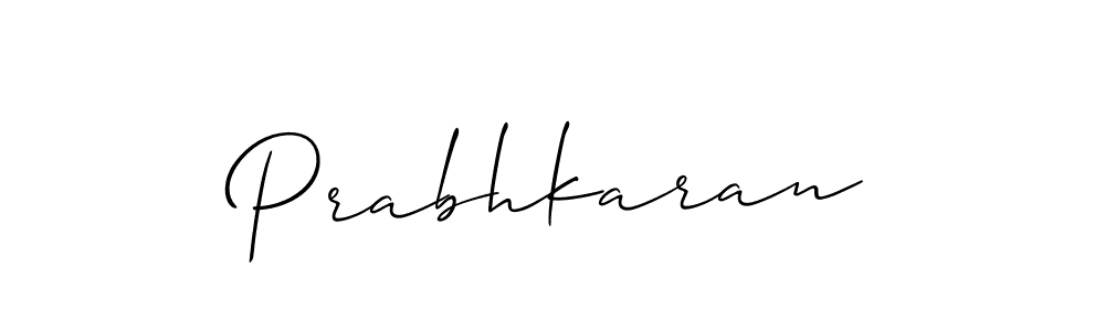 How to Draw Prabhkaran signature style? Allison_Script is a latest design signature styles for name Prabhkaran. Prabhkaran signature style 2 images and pictures png