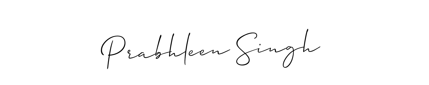Also we have Prabhleen Singh name is the best signature style. Create professional handwritten signature collection using Allison_Script autograph style. Prabhleen Singh signature style 2 images and pictures png