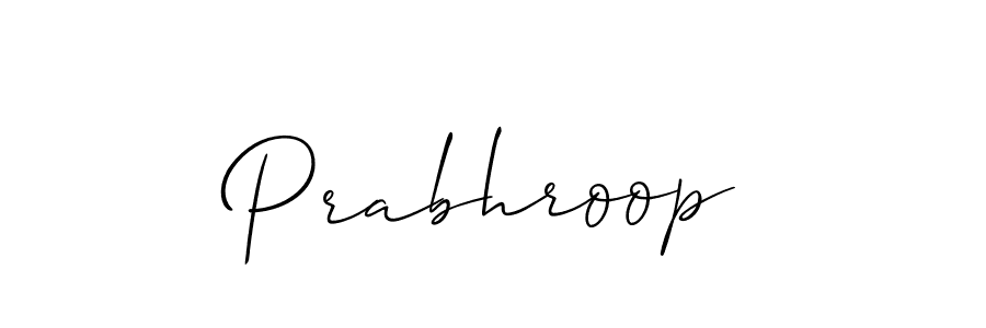 if you are searching for the best signature style for your name Prabhroop. so please give up your signature search. here we have designed multiple signature styles  using Allison_Script. Prabhroop signature style 2 images and pictures png