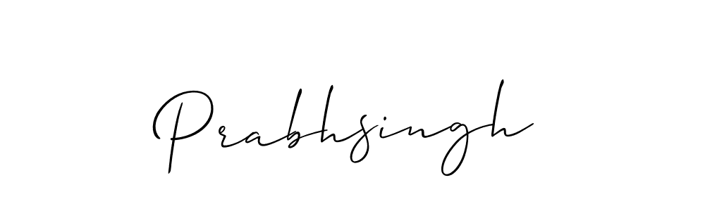 Allison_Script is a professional signature style that is perfect for those who want to add a touch of class to their signature. It is also a great choice for those who want to make their signature more unique. Get Prabhsingh name to fancy signature for free. Prabhsingh signature style 2 images and pictures png