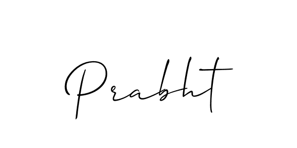 Make a short Prabht signature style. Manage your documents anywhere anytime using Allison_Script. Create and add eSignatures, submit forms, share and send files easily. Prabht signature style 2 images and pictures png