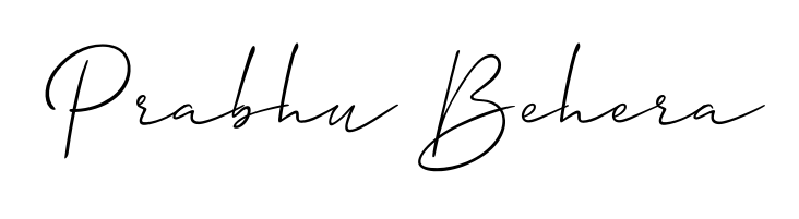 Looking for an artistic signature for Prabhu Behera? The Allison_Script calligraphy style gives a sophisticated flow suitable for business cards and emails. Prabhu Behera signature style 2 images and pictures png