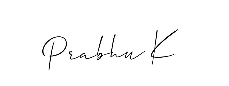 Prabhu K stylish signature style. Best Handwritten Sign (Allison_Script) for my name. Handwritten Signature Collection Ideas for my name Prabhu K. Prabhu K signature style 2 images and pictures png