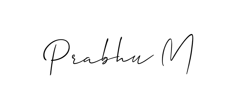 Prabhu M stylish signature style. Best Handwritten Sign (Allison_Script) for my name. Handwritten Signature Collection Ideas for my name Prabhu M. Prabhu M signature style 2 images and pictures png