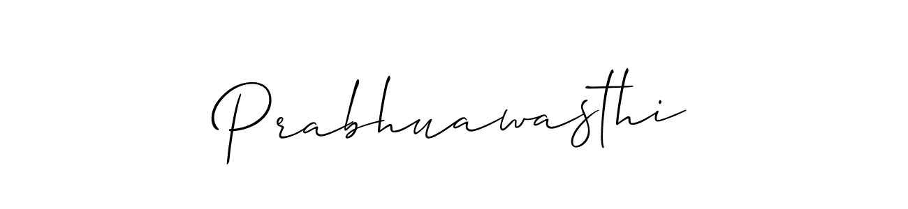 How to make Prabhuawasthi signature? Allison_Script is a professional autograph style. Create handwritten signature for Prabhuawasthi name. Prabhuawasthi signature style 2 images and pictures png