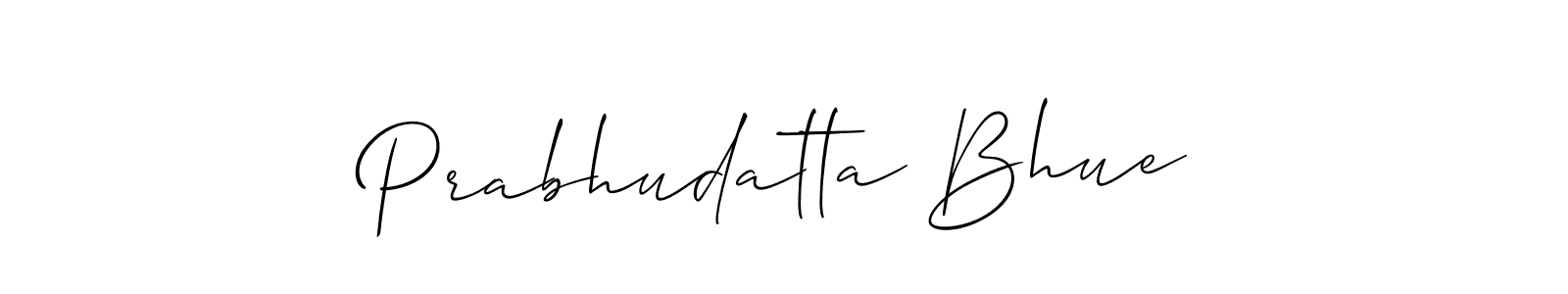 How to make Prabhudatta Bhue name signature. Use Allison_Script style for creating short signs online. This is the latest handwritten sign. Prabhudatta Bhue signature style 2 images and pictures png