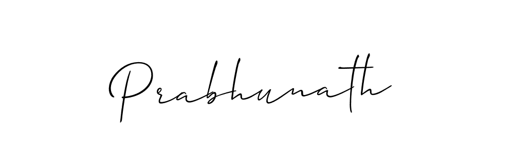 How to make Prabhunath signature? Allison_Script is a professional autograph style. Create handwritten signature for Prabhunath name. Prabhunath signature style 2 images and pictures png