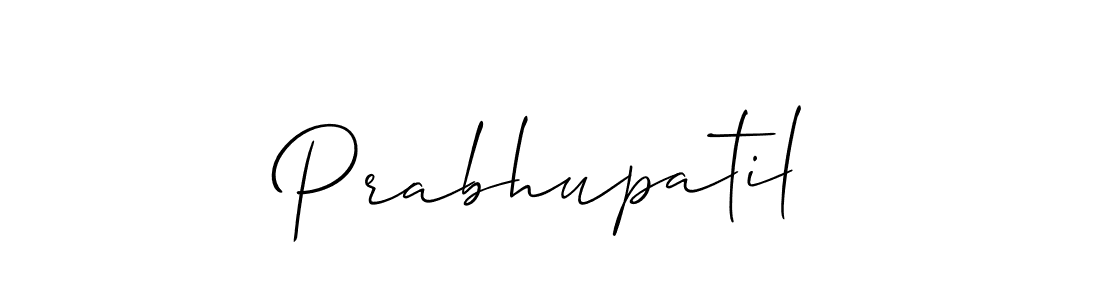 How to make Prabhupatil signature? Allison_Script is a professional autograph style. Create handwritten signature for Prabhupatil name. Prabhupatil signature style 2 images and pictures png