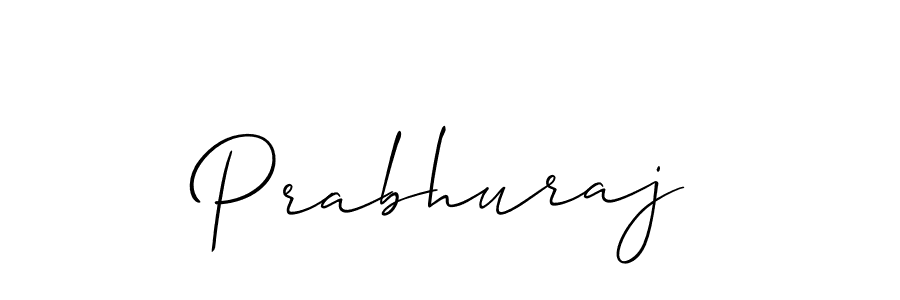 It looks lik you need a new signature style for name Prabhuraj. Design unique handwritten (Allison_Script) signature with our free signature maker in just a few clicks. Prabhuraj signature style 2 images and pictures png