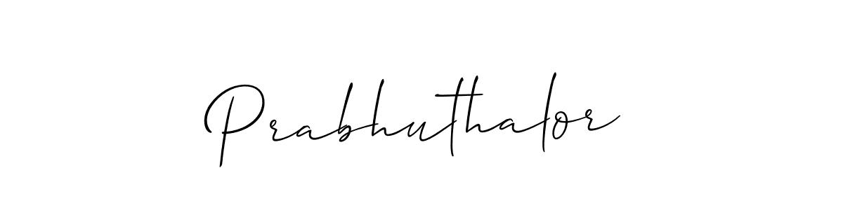 Here are the top 10 professional signature styles for the name Prabhuthalor. These are the best autograph styles you can use for your name. Prabhuthalor signature style 2 images and pictures png