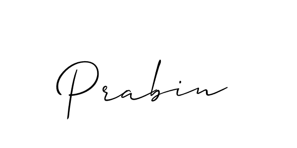 You should practise on your own different ways (Allison_Script) to write your name (Prabin) in signature. don't let someone else do it for you. Prabin signature style 2 images and pictures png
