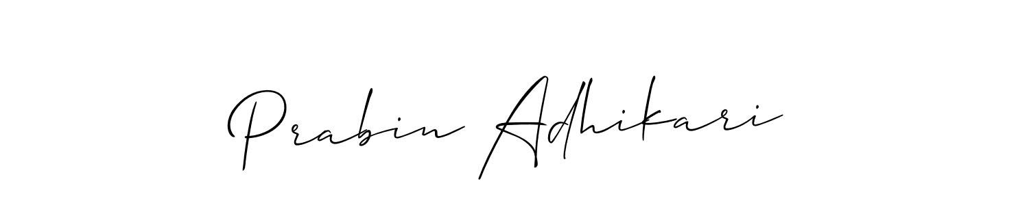 It looks lik you need a new signature style for name Prabin Adhikari. Design unique handwritten (Allison_Script) signature with our free signature maker in just a few clicks. Prabin Adhikari signature style 2 images and pictures png