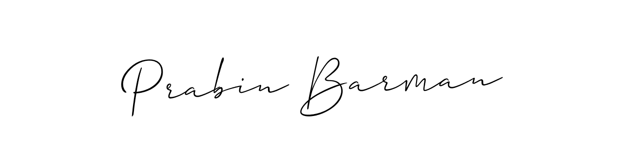 Design your own signature with our free online signature maker. With this signature software, you can create a handwritten (Allison_Script) signature for name Prabin Barman. Prabin Barman signature style 2 images and pictures png