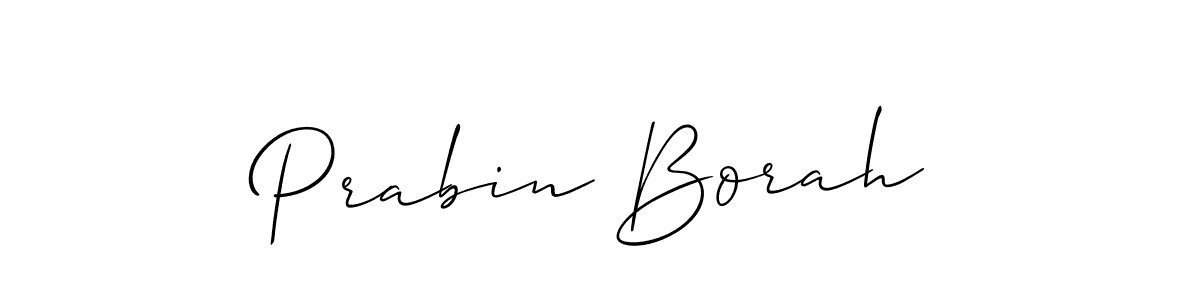 You should practise on your own different ways (Allison_Script) to write your name (Prabin Borah) in signature. don't let someone else do it for you. Prabin Borah signature style 2 images and pictures png