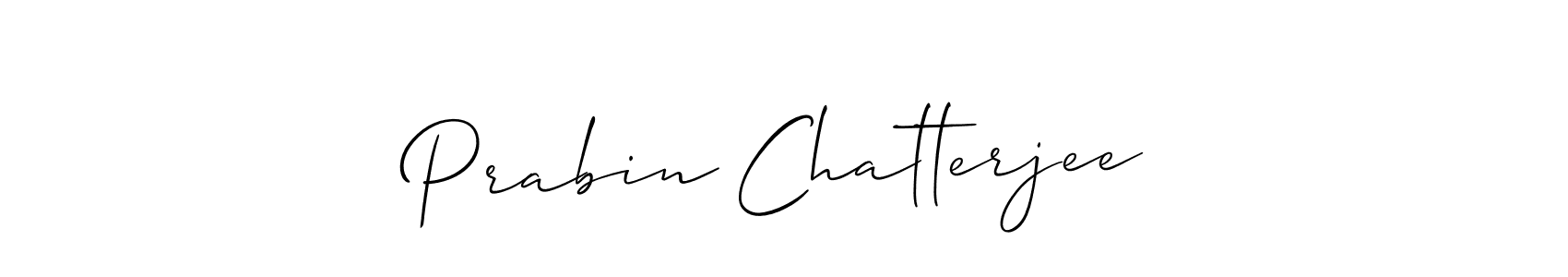 Make a beautiful signature design for name Prabin Chatterjee. With this signature (Allison_Script) style, you can create a handwritten signature for free. Prabin Chatterjee signature style 2 images and pictures png