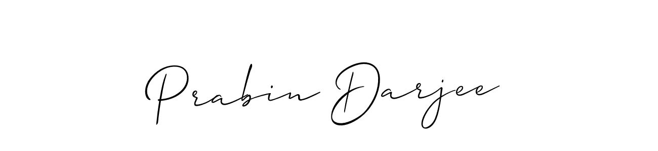 How to make Prabin Darjee signature? Allison_Script is a professional autograph style. Create handwritten signature for Prabin Darjee name. Prabin Darjee signature style 2 images and pictures png