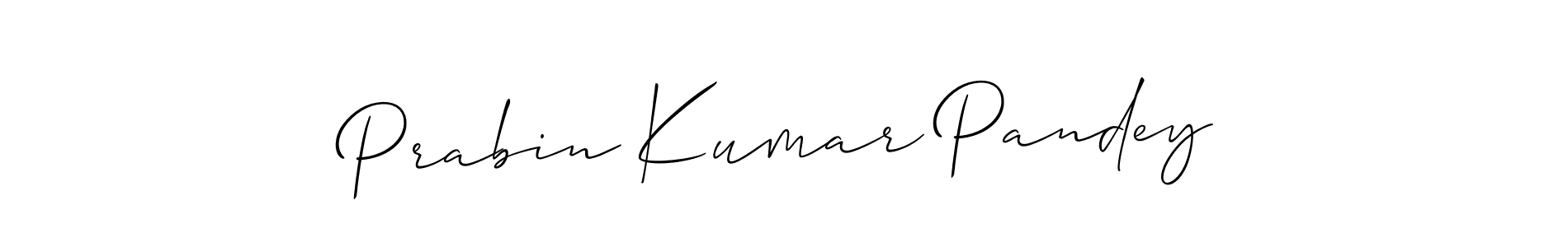 Use a signature maker to create a handwritten signature online. With this signature software, you can design (Allison_Script) your own signature for name Prabin Kumar Pandey. Prabin Kumar Pandey signature style 2 images and pictures png