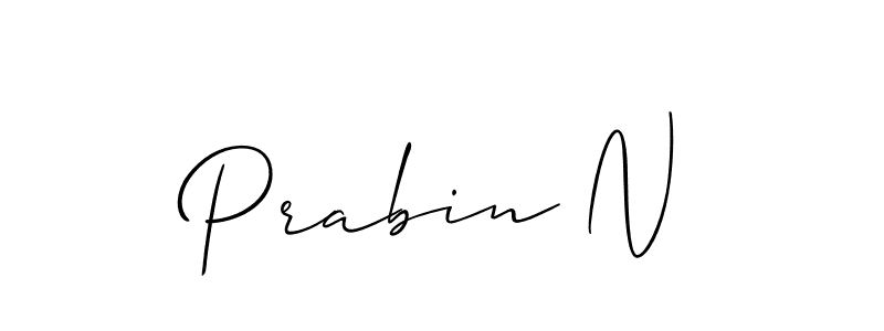 Best and Professional Signature Style for Prabin N. Allison_Script Best Signature Style Collection. Prabin N signature style 2 images and pictures png