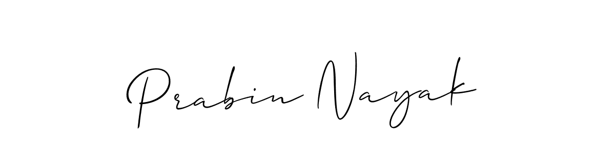 Also we have Prabin Nayak name is the best signature style. Create professional handwritten signature collection using Allison_Script autograph style. Prabin Nayak signature style 2 images and pictures png