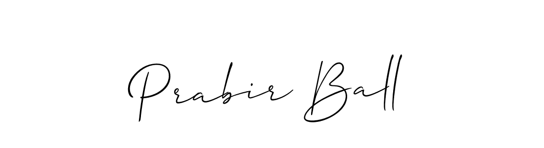 Design your own signature with our free online signature maker. With this signature software, you can create a handwritten (Allison_Script) signature for name Prabir Ball. Prabir Ball signature style 2 images and pictures png
