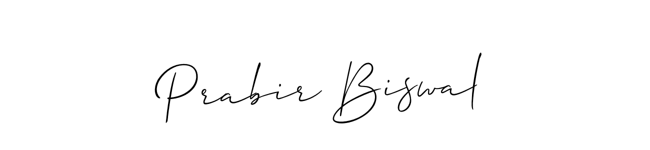 Make a beautiful signature design for name Prabir Biswal. With this signature (Allison_Script) style, you can create a handwritten signature for free. Prabir Biswal signature style 2 images and pictures png