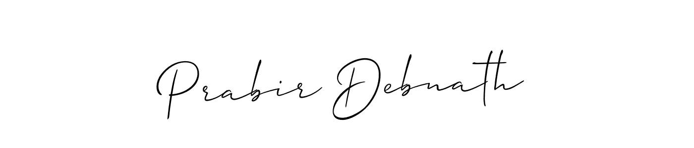 How to make Prabir Debnath name signature. Use Allison_Script style for creating short signs online. This is the latest handwritten sign. Prabir Debnath signature style 2 images and pictures png