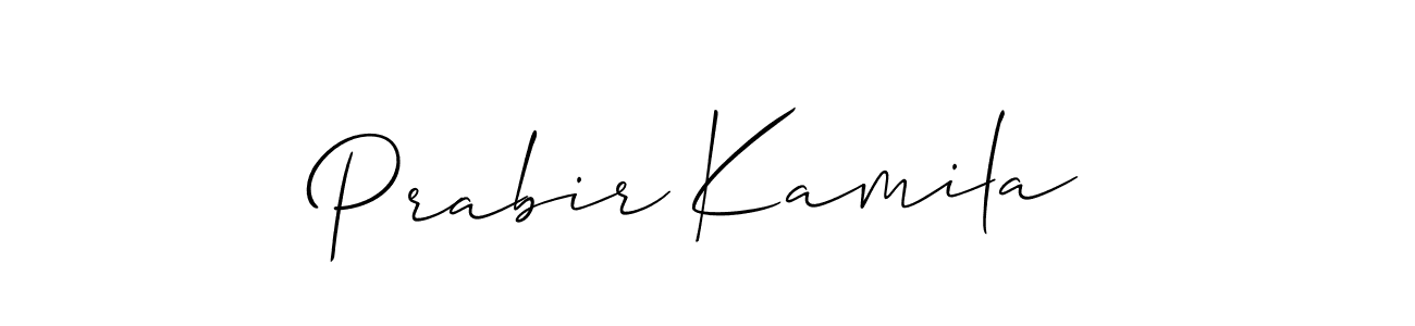 Design your own signature with our free online signature maker. With this signature software, you can create a handwritten (Allison_Script) signature for name Prabir Kamila. Prabir Kamila signature style 2 images and pictures png