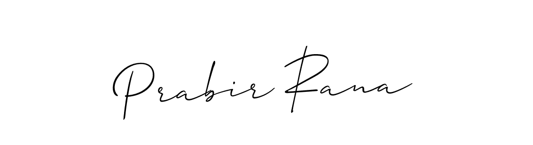 Design your own signature with our free online signature maker. With this signature software, you can create a handwritten (Allison_Script) signature for name Prabir Rana. Prabir Rana signature style 2 images and pictures png