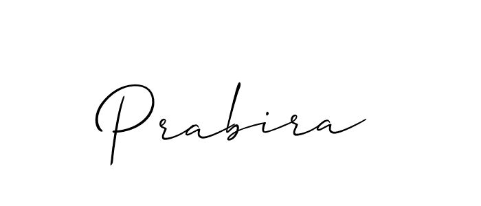 Create a beautiful signature design for name Prabira. With this signature (Allison_Script) fonts, you can make a handwritten signature for free. Prabira signature style 2 images and pictures png
