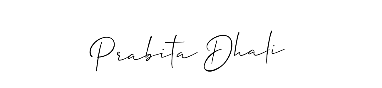 Also You can easily find your signature by using the search form. We will create Prabita Dhali name handwritten signature images for you free of cost using Allison_Script sign style. Prabita Dhali signature style 2 images and pictures png