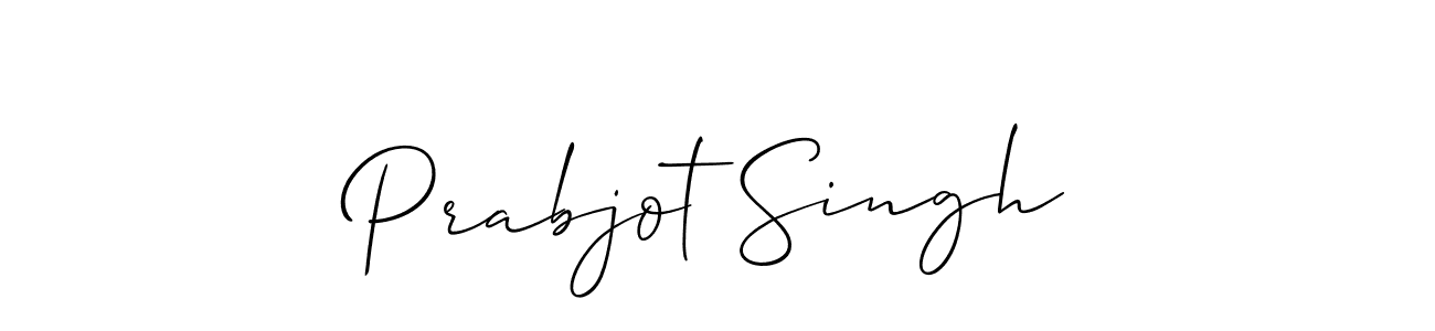 Use a signature maker to create a handwritten signature online. With this signature software, you can design (Allison_Script) your own signature for name Prabjot Singh. Prabjot Singh signature style 2 images and pictures png