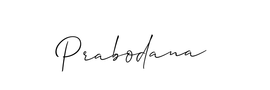 Best and Professional Signature Style for Prabodana. Allison_Script Best Signature Style Collection. Prabodana signature style 2 images and pictures png