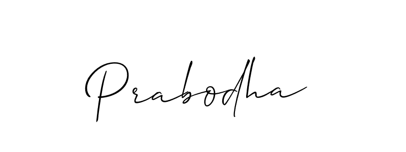 Make a short Prabodha signature style. Manage your documents anywhere anytime using Allison_Script. Create and add eSignatures, submit forms, share and send files easily. Prabodha signature style 2 images and pictures png
