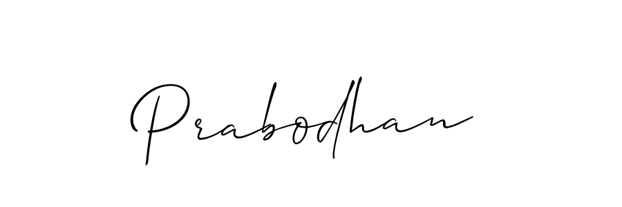 Also we have Prabodhan name is the best signature style. Create professional handwritten signature collection using Allison_Script autograph style. Prabodhan signature style 2 images and pictures png