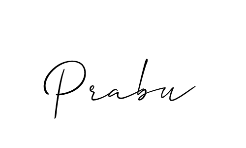 Create a beautiful signature design for name Prabu. With this signature (Allison_Script) fonts, you can make a handwritten signature for free. Prabu signature style 2 images and pictures png