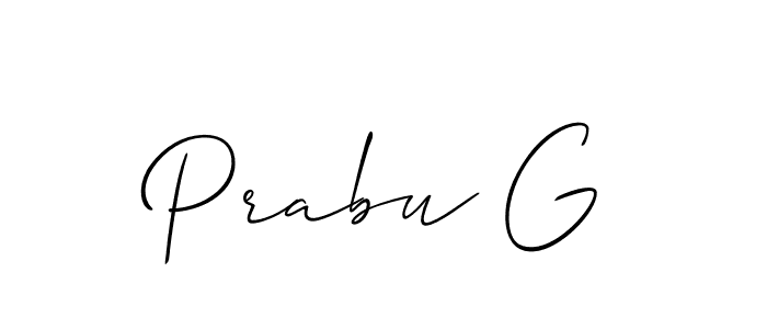 How to Draw Prabu G signature style? Allison_Script is a latest design signature styles for name Prabu G. Prabu G signature style 2 images and pictures png