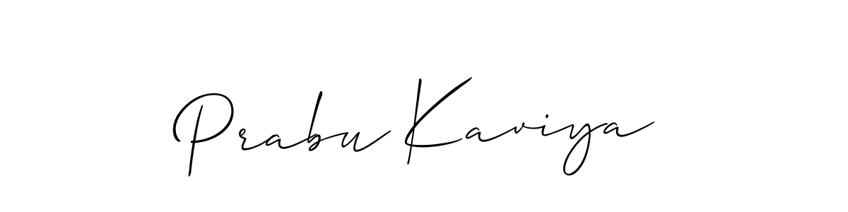 Prabu Kaviya stylish signature style. Best Handwritten Sign (Allison_Script) for my name. Handwritten Signature Collection Ideas for my name Prabu Kaviya. Prabu Kaviya signature style 2 images and pictures png