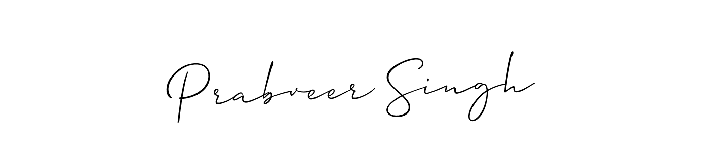 Use a signature maker to create a handwritten signature online. With this signature software, you can design (Allison_Script) your own signature for name Prabveer Singh. Prabveer Singh signature style 2 images and pictures png