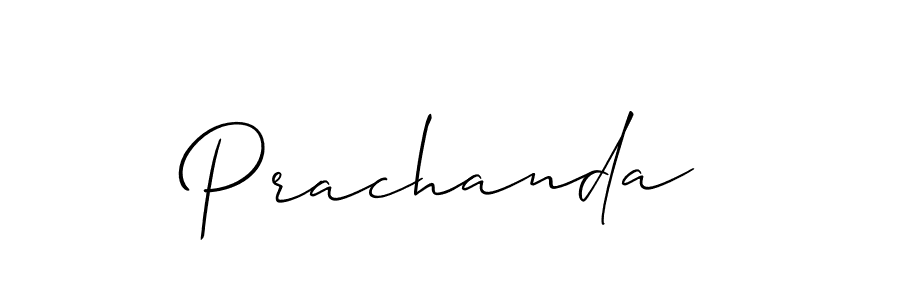 Make a beautiful signature design for name Prachanda. With this signature (Allison_Script) style, you can create a handwritten signature for free. Prachanda signature style 2 images and pictures png