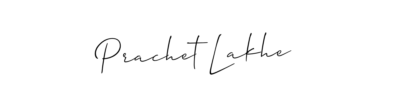 Also we have Prachet Lakhe name is the best signature style. Create professional handwritten signature collection using Allison_Script autograph style. Prachet Lakhe signature style 2 images and pictures png