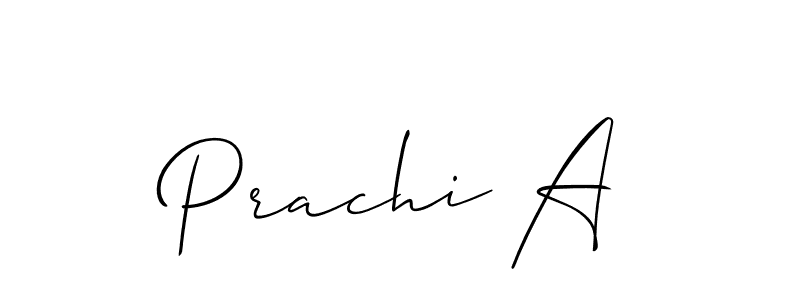 Similarly Allison_Script is the best handwritten signature design. Signature creator online .You can use it as an online autograph creator for name Prachi A. Prachi A signature style 2 images and pictures png